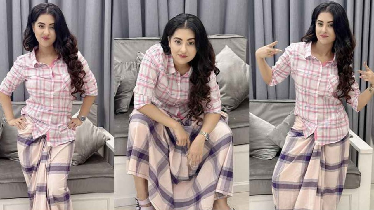 লুঙ্গি পরে ছবি পোস্ট করলেন বুবলী