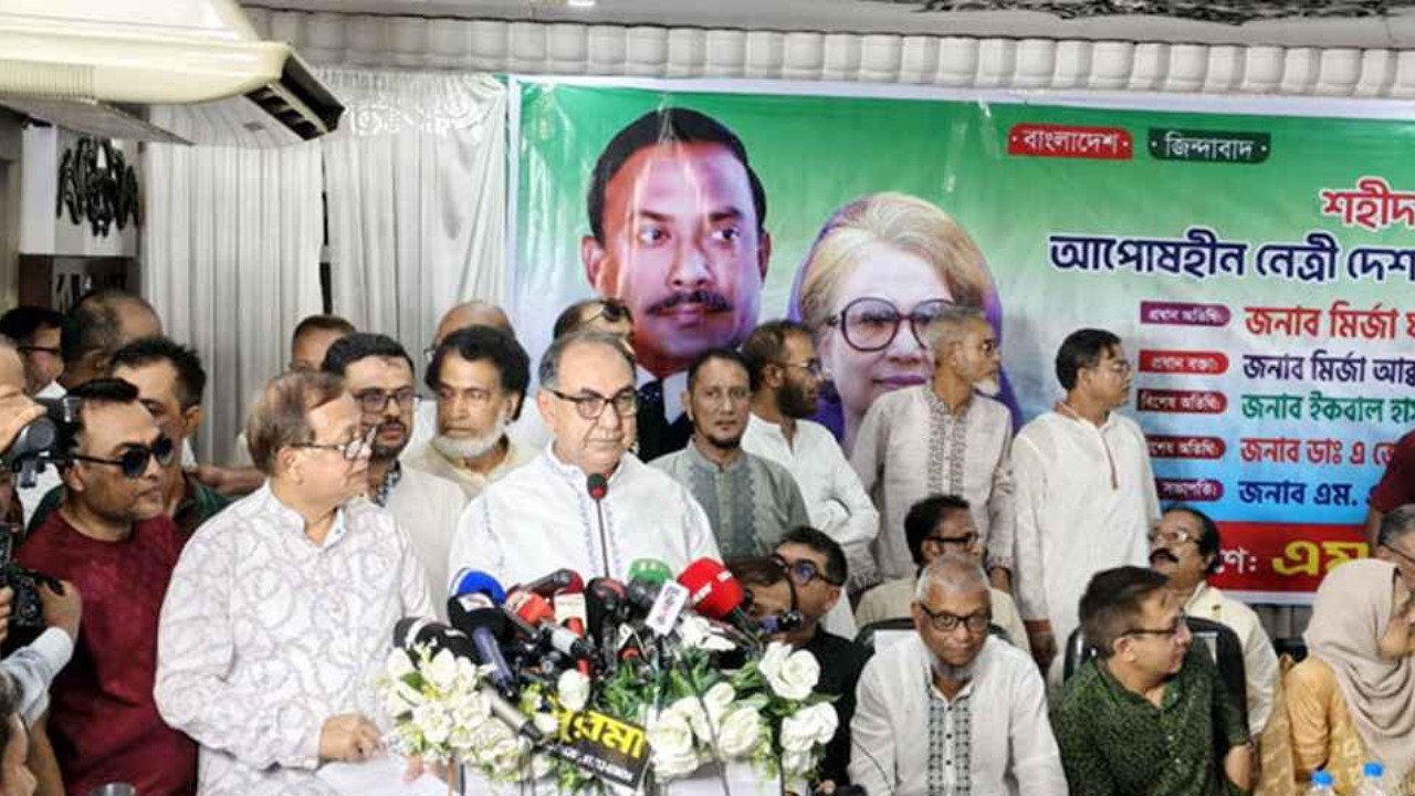 "নির্বাচন এড়িয়ে যাওয়ার ষড়যন্ত্র করছে সরকার": সিলেটে মির্জা আব্বাসের অভিযোগ