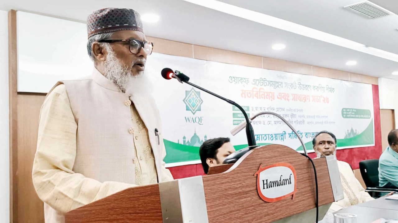 “ওয়াকফ দলিলের বাইরে কাউকে মুতাওয়াল্লি নিযুক্ত করা হবে না”: খালিদ হোসেন