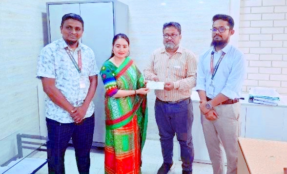 জুলাই শহীদ স্মৃতি ফাউন্ডেশনে খাগড়াছড়ি পাজেপ চেয়ারম্যান জিরুনা ত্রিপুরা'র অনুদান প্রদান